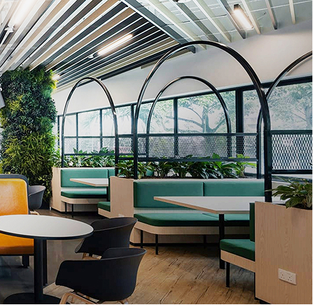 Corporate catering venue setup for onsite catering services in Singapore