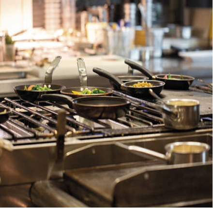 Onsite catering kitchen supporting institutional catering in Singapore